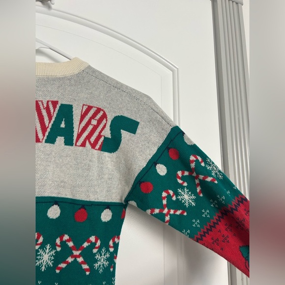 Disney Parks Exclusive Star Wars Ugly Spirit Jersey Sweater size small 5/6 - Picture 9 of 13